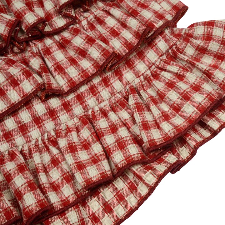 Fork Chips - Korean Children Fashion - #designkidswear - Cherry Tiered Skirt Pants - 5