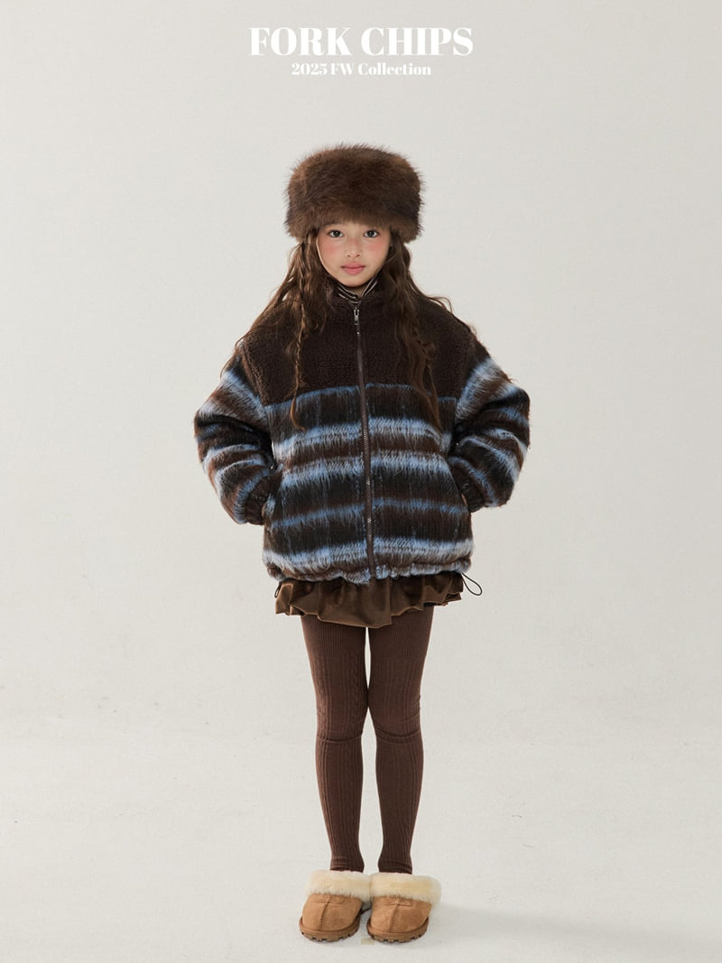 Fork Chips - Korean Children Fashion - #discoveringself - Vivid Fleece Padding - 7