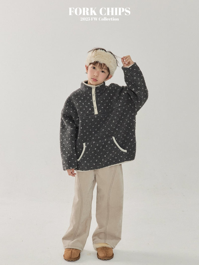 Fork Chips - Korean Children Fashion - #discoveringself - Grow Fleece Anorak - 8