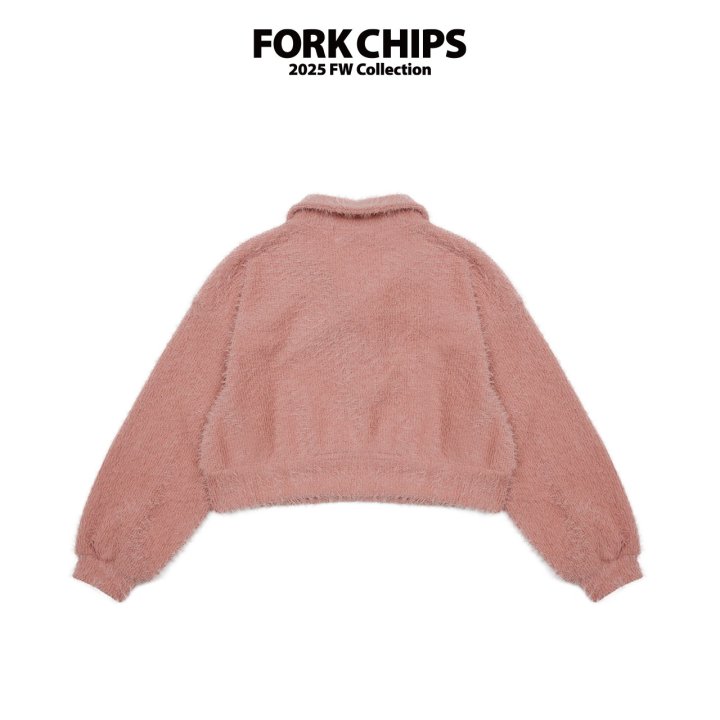 Fork Chips - Korean Children Fashion - #discoveringself - Downy Knit Sweatshirt - 3