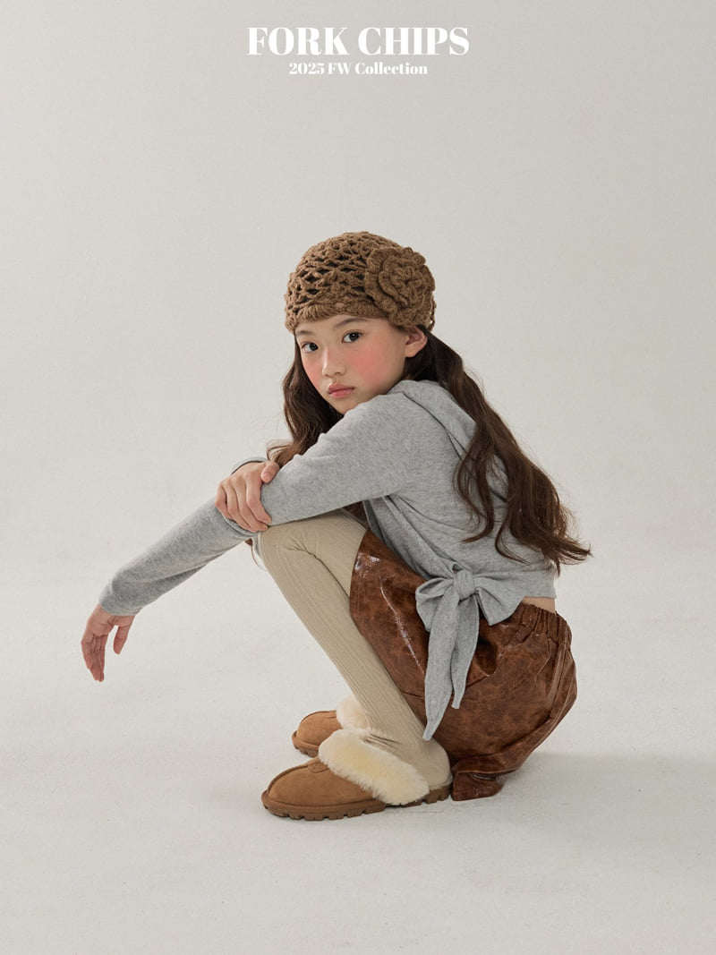 Fork Chips - Korean Children Fashion - #discoveringself - Glossy Skirt - 9
