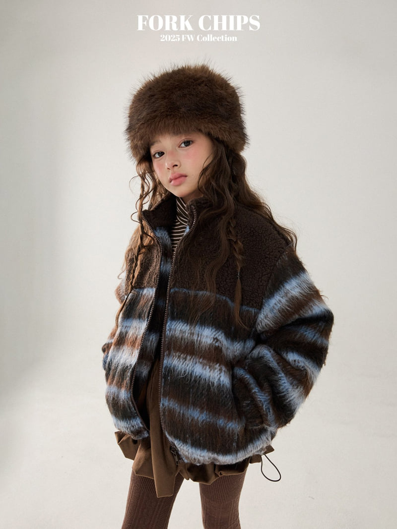 Fork Chips - Korean Children Fashion - #fashionkids - Vivid Fleece Padding - 8