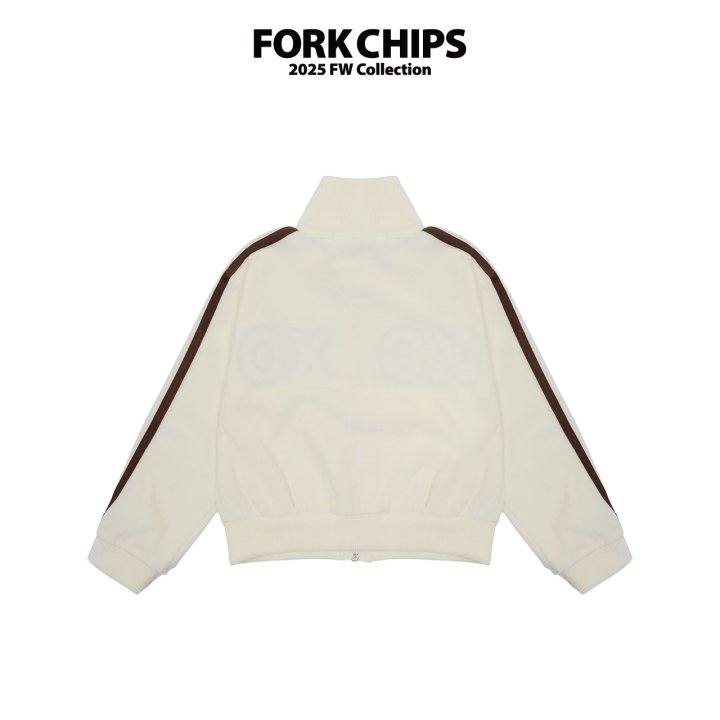 Fork Chips - Korean Children Fashion - #fashionkids - XO Velour Zip-Up - 3