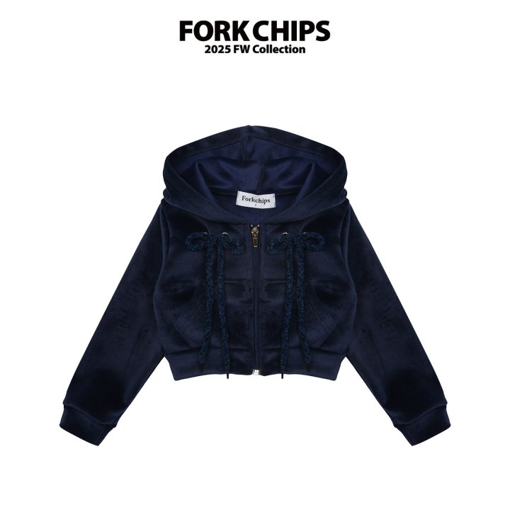 Fork Chips - Korean Children Fashion - #fashionkids - Cash Ribbon Zip-Up