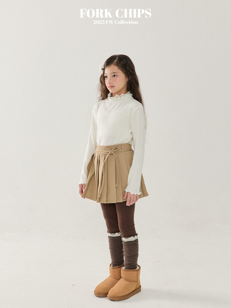Fork Chips - Korean Children Fashion - #fashionkids - Lux Pleats Skirt - 11