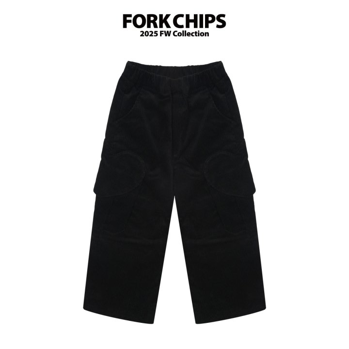 Fork Chips - Korean Children Fashion - #fashionkids - Merry Heart Cargo Pants - 2
