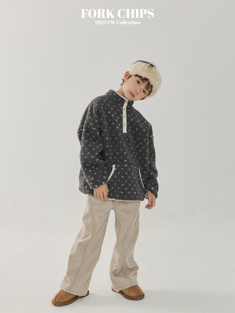 Fork Chips - Korean Children Fashion - #kidsshorts - Grow Fleece Anorak - 10