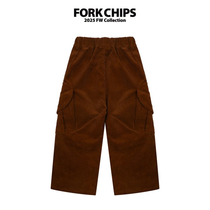 Fork Chips - Korean Children Fashion - #kidsshorts - Merry Heart Cargo Pants - 3