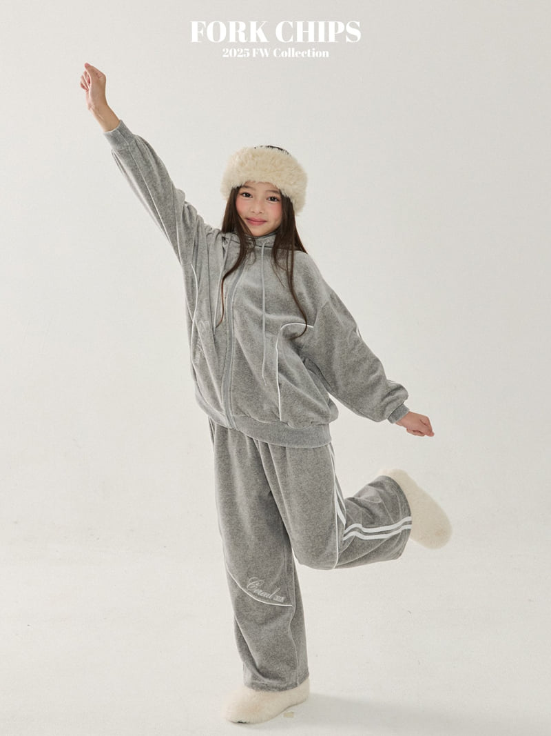 Fork Chips - Korean Children Fashion - #kidsstore - Cereal Hoodie Zip-Up - 7