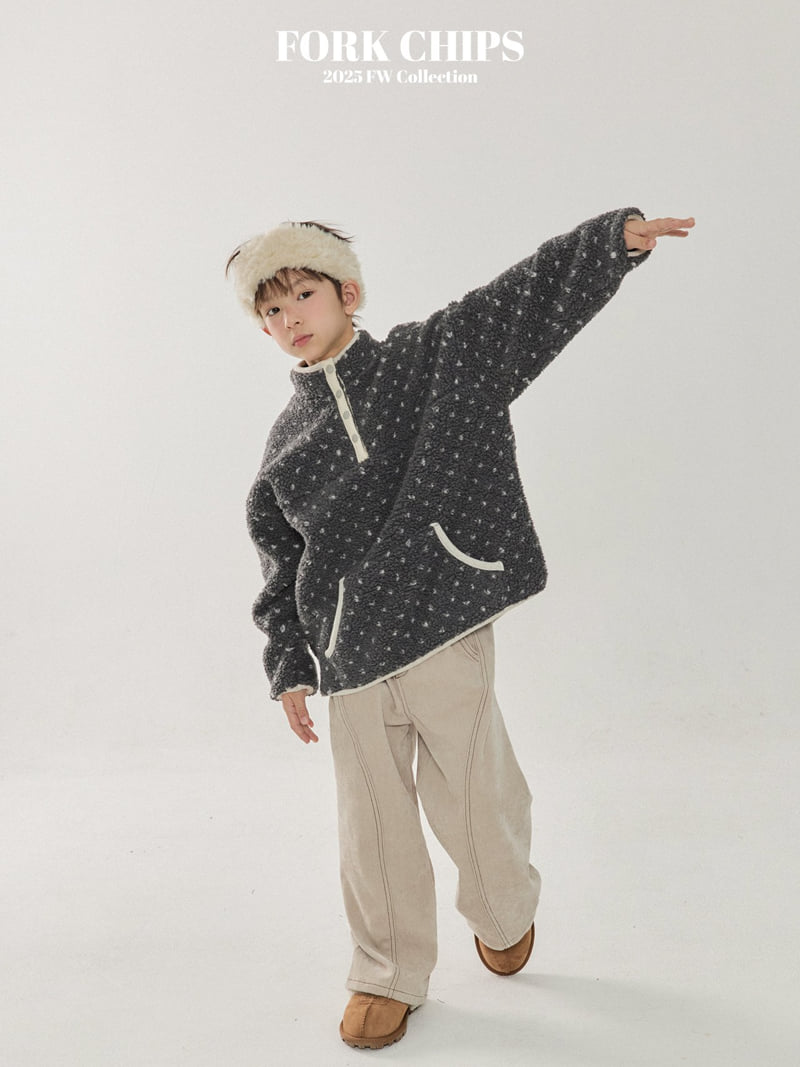 Fork Chips - Korean Children Fashion - #kidsstore - Grow Fleece Anorak - 11
