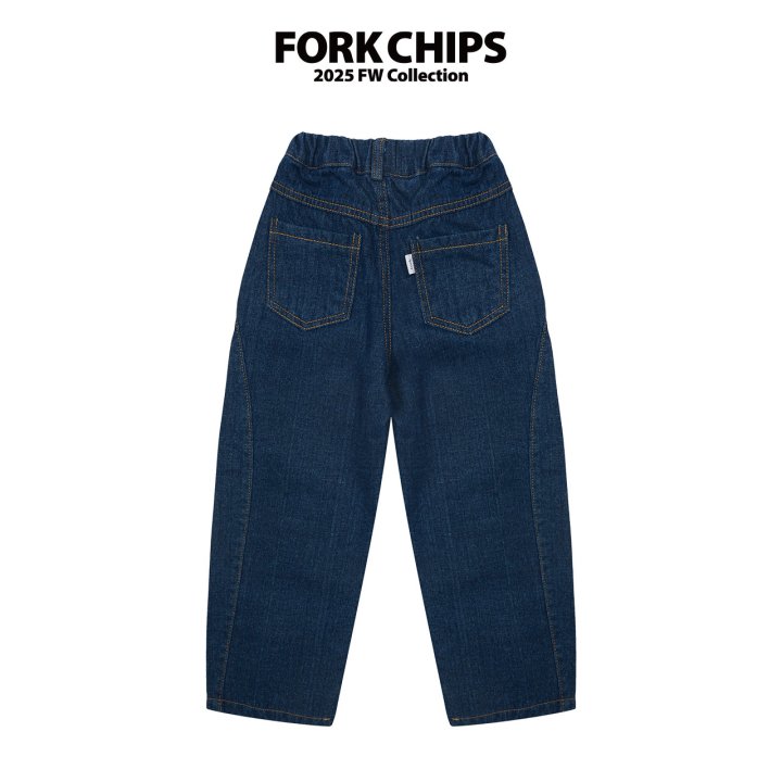 Fork Chips - Korean Children Fashion - #kidsstore - Eco Denim Pants - 2