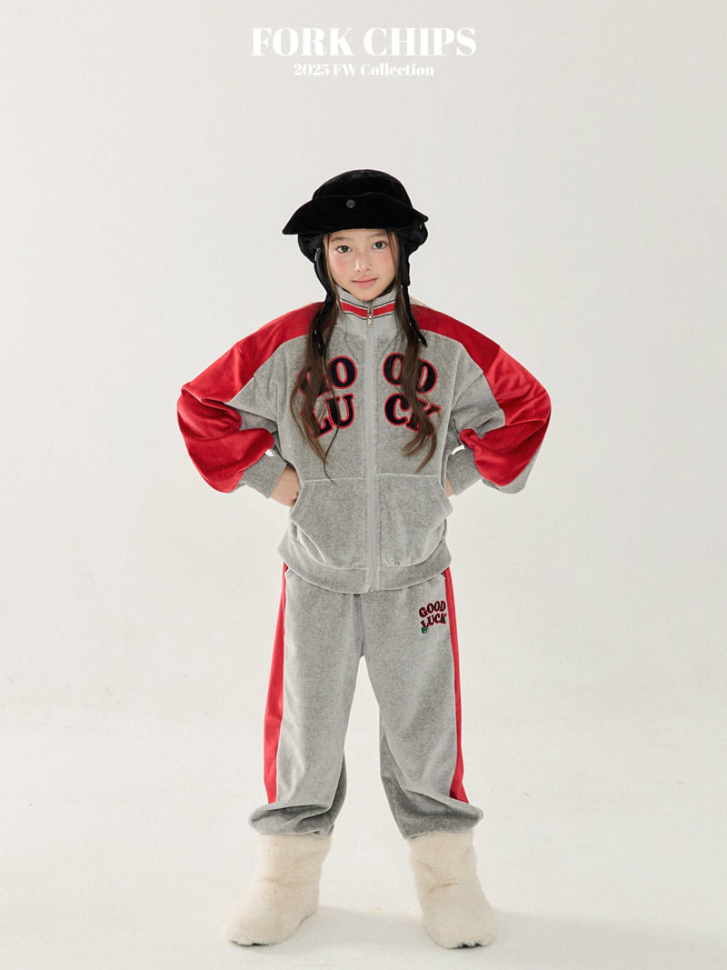 Fork Chips - Korean Children Fashion - #kidzfashiontrend - Good Luck Zip-Up - 10