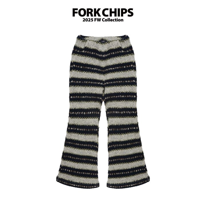 Fork Chips - Korean Children Fashion - #kidzfashiontrend - Wafer Bootcut Leggings