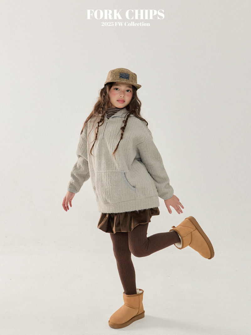 Fork Chips - Korean Children Fashion - #kidzfashiontrend - Mohair Hoodie - 10