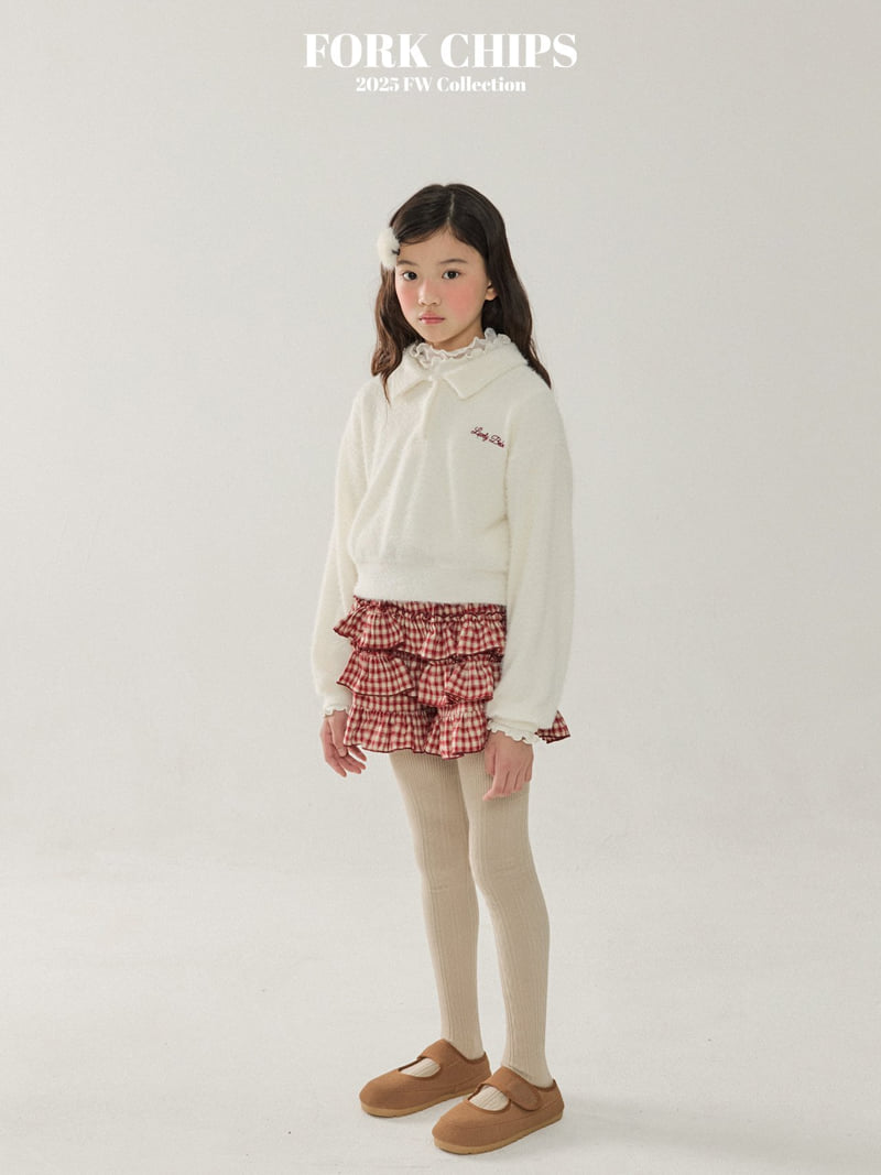 Fork Chips - Korean Children Fashion - #kidzfashiontrend - Downy Knit Sweatshirt - 7