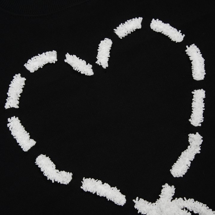 Fork Chips - Korean Children Fashion - #kidzfashiontrend - Heart Punching Sweatshirt - 5
