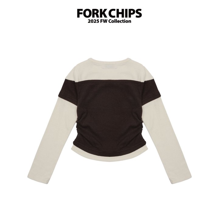Fork Chips - Korean Children Fashion - #kidzfashiontrend - O'clock Layered Tee - 3