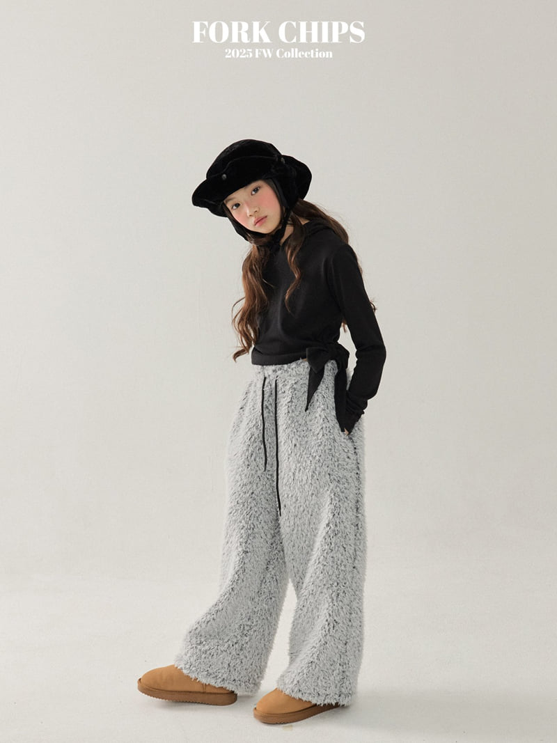 Fork Chips - Korean Children Fashion - #kidzfashiontrend - Pooh Wide Pants - 7