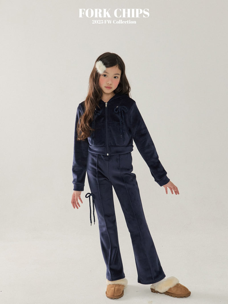 Fork Chips - Korean Children Fashion - #littlefashionista - Cash Ribbon Zip-Up - 6
