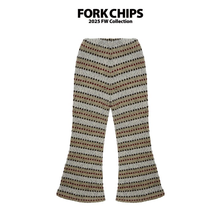 Fork Chips - Korean Children Fashion - #littlefashionista - Wafer Bootcut Leggings - 3