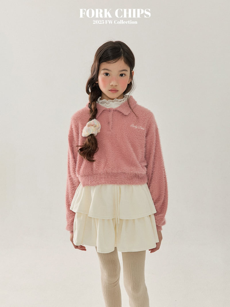 Fork Chips - Korean Children Fashion - #littlefashionista - Downy Knit Sweatshirt - 9
