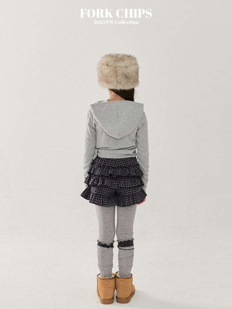 Fork Chips - Korean Children Fashion - #littlefashionista - Cherry Tiered Skirt Pants - 12