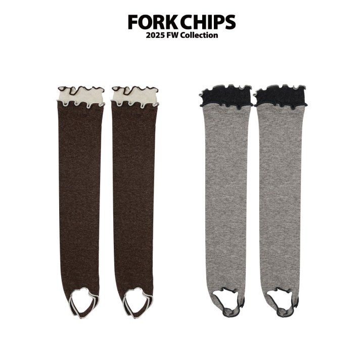 Fork Chips - Korean Children Fashion - #magicofchildhood - Chichi Wave Socks