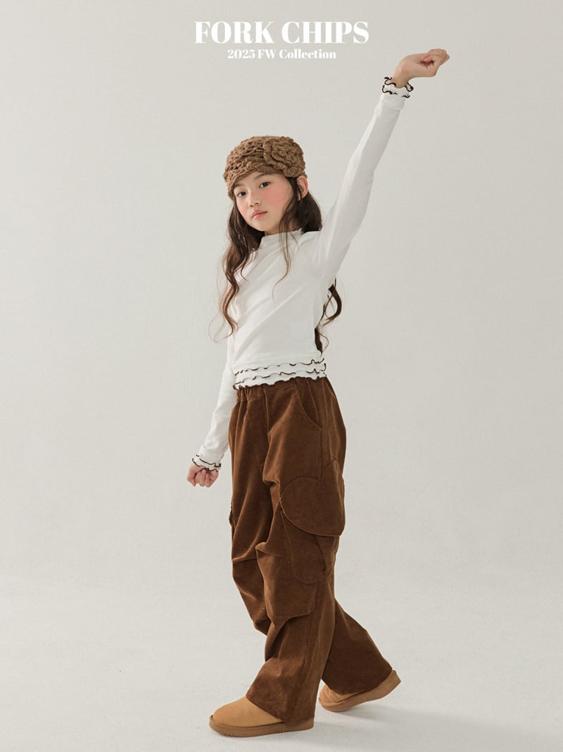 Fork Chips - Korean Children Fashion - #magicofchildhood - Merry Heart Cargo Pants - 8