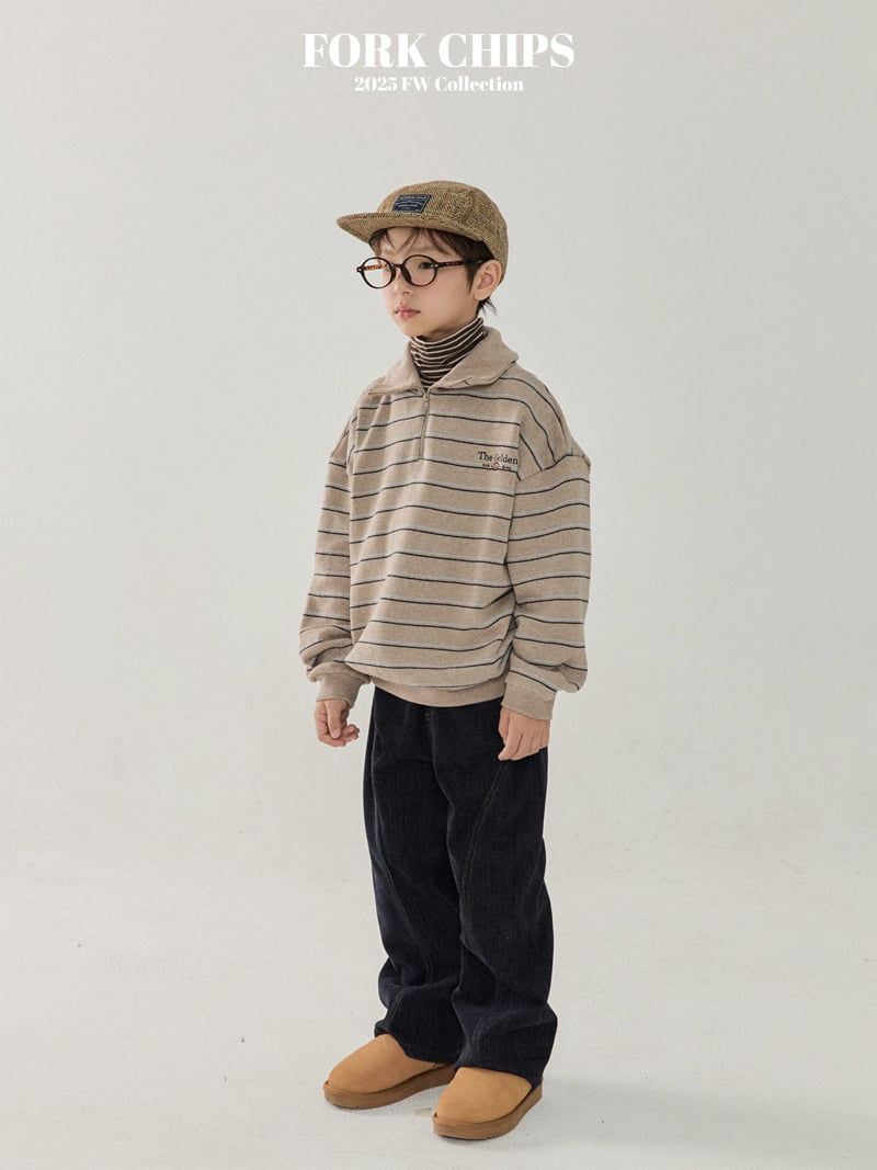 Fork Chips - Korean Children Fashion - #magicofchildhood - Milk Stitch Pants - 7