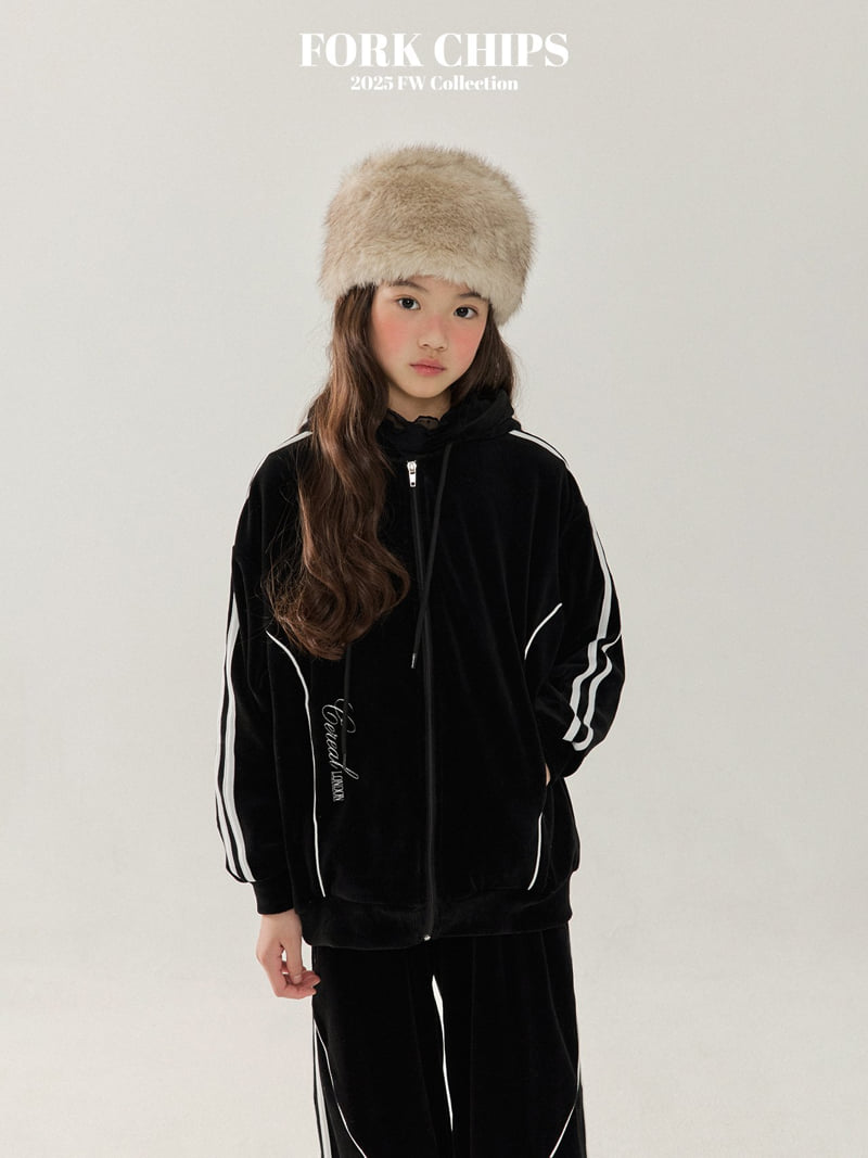 Fork Chips - Korean Children Fashion - #minifashionista - Cereal Hoodie Zip-Up - 12