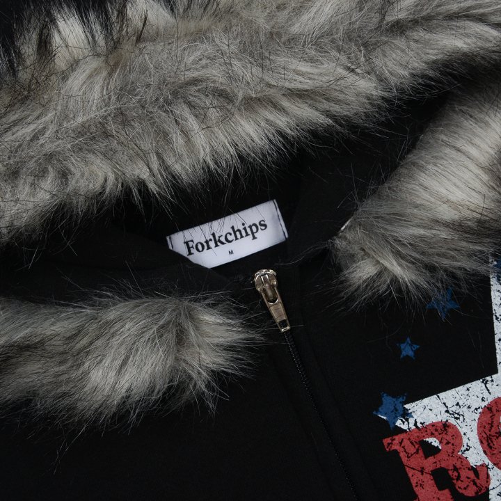 Fork Chips - Korean Children Fashion - #magicofchildhood - Rockstar Hoodie Zip-Up - 4