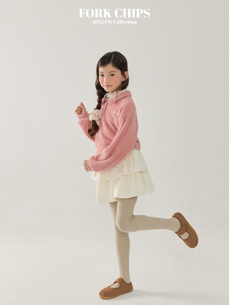 Fork Chips - Korean Children Fashion - #minifashionista - Downy Knit Sweatshirt - 11