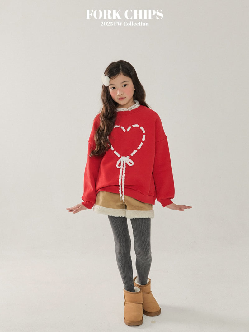 Fork Chips - Korean Children Fashion - #minifashionista - Heart Punching Sweatshirt - 9