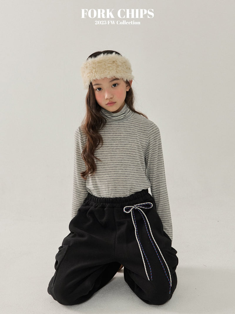 Fork Chips - Korean Children Fashion - #minifashionista - Bagel Ribbon Pants - 12