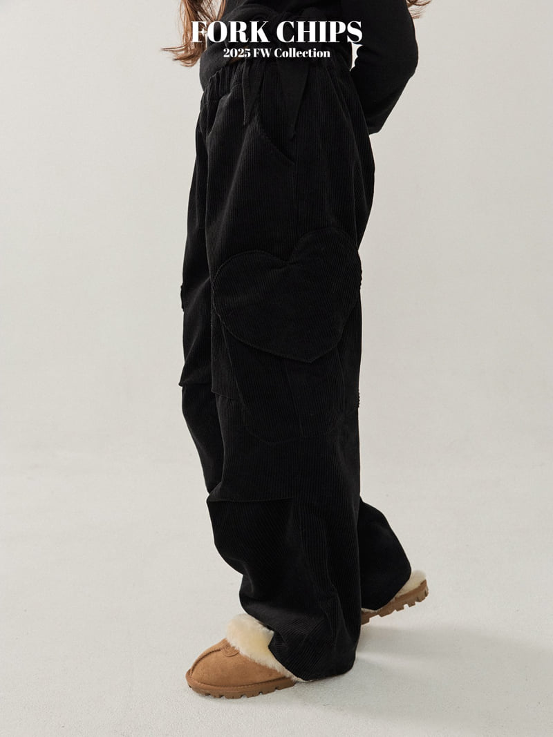 Fork Chips - Korean Children Fashion - #minifashionista - Merry Heart Cargo Pants - 9