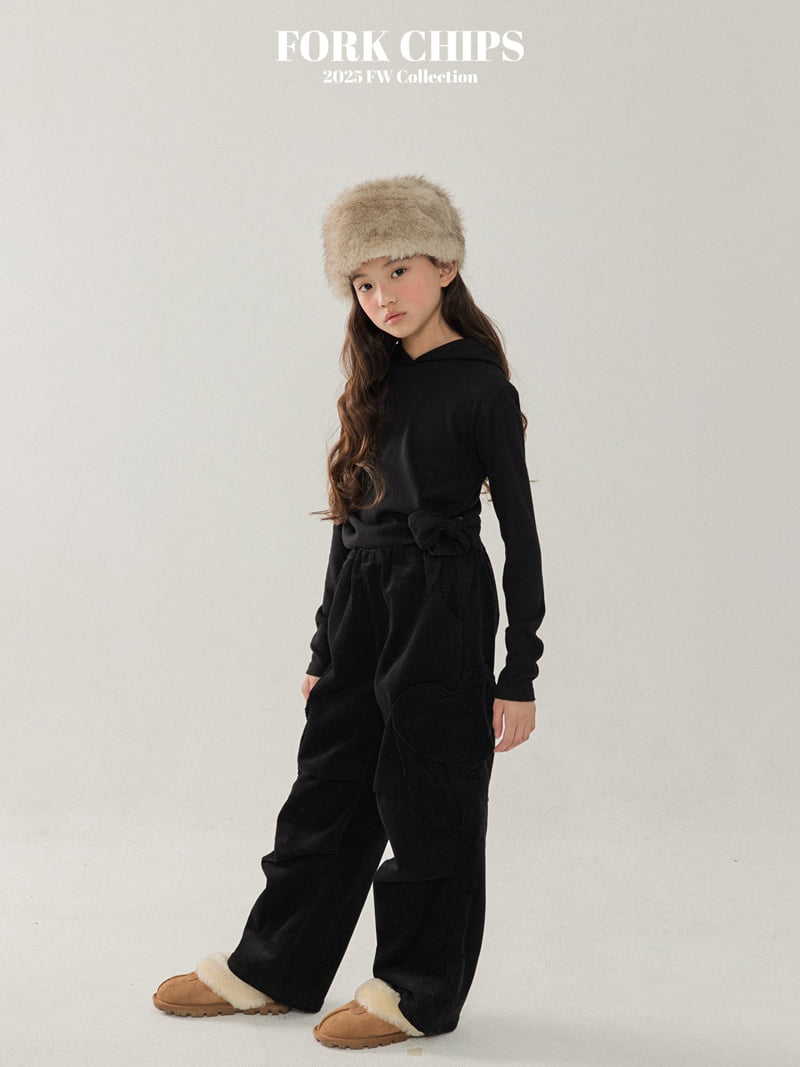 Fork Chips - Korean Children Fashion - #prettylittlegirls - Merry Heart Cargo Pants - 10
