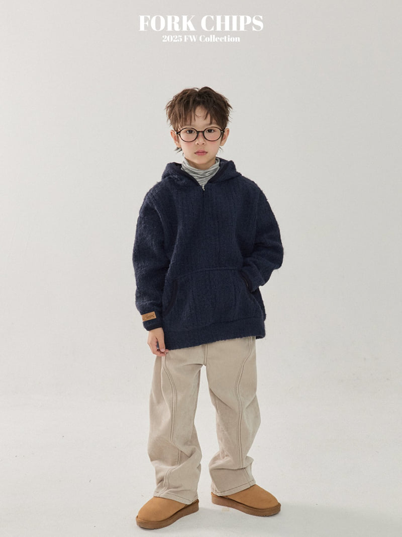 Fork Chips - Korean Children Fashion - #prettylittlegirls - Milk Stitch Pants - 9