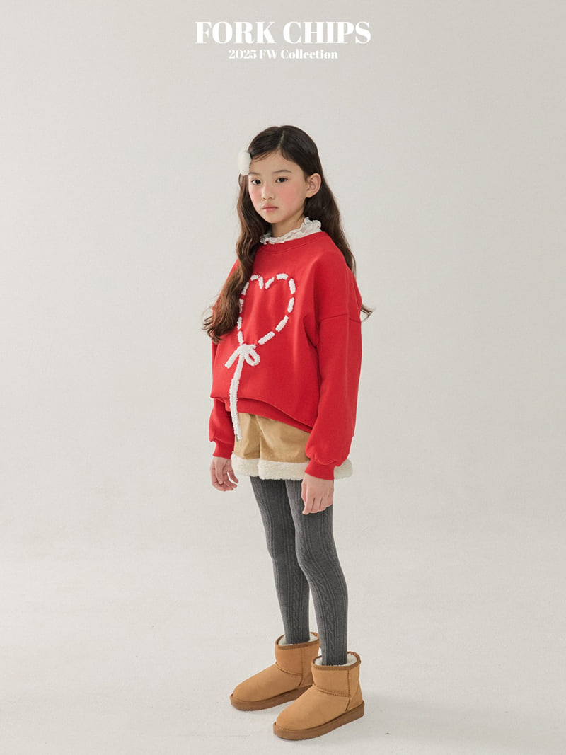 Fork Chips - Korean Children Fashion - #todddlerfashion - Heart Punching Sweatshirt - 11