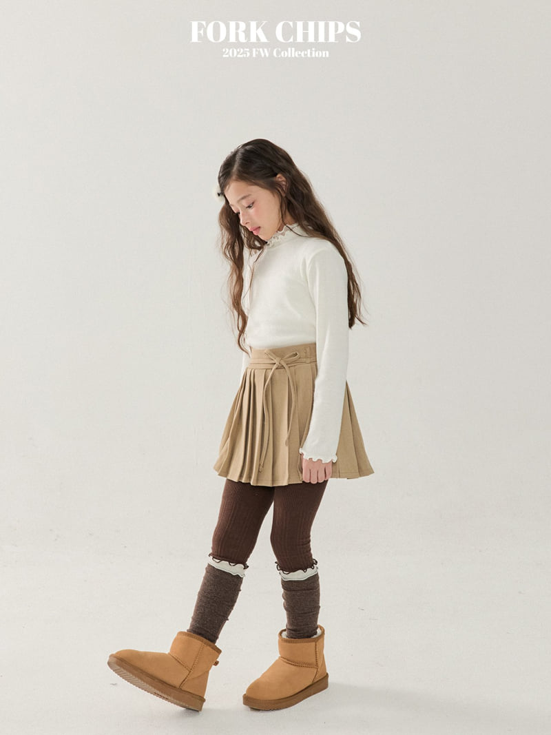 Fork Chips - Korean Children Fashion - #todddlerfashion - Snow Turtleneck Tee - 6