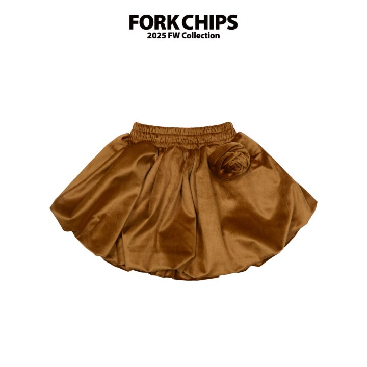 Fork Chips - Korean Children Fashion - #todddlerfashion - Rosie Balloon Skirt - 2
