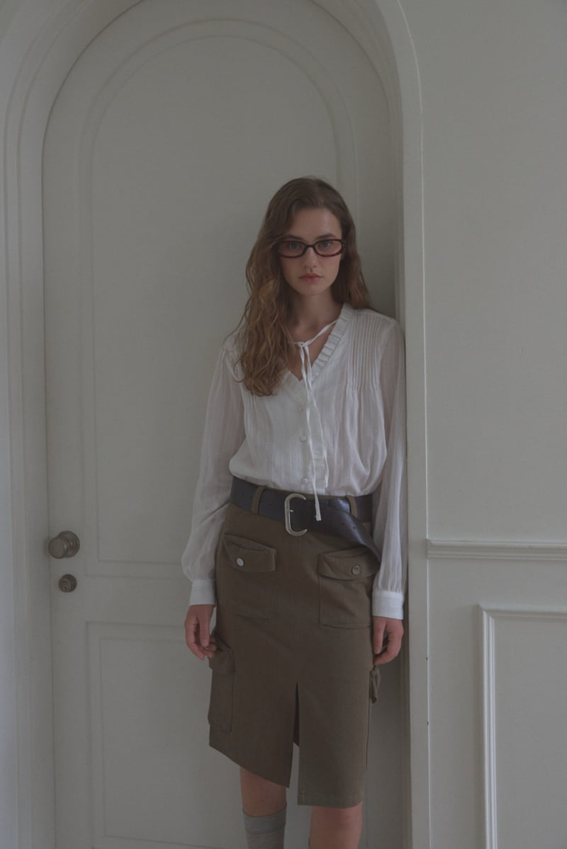 Foundation - Korean Women Fashion - #momslook - Brick Cargo Skirt - 12