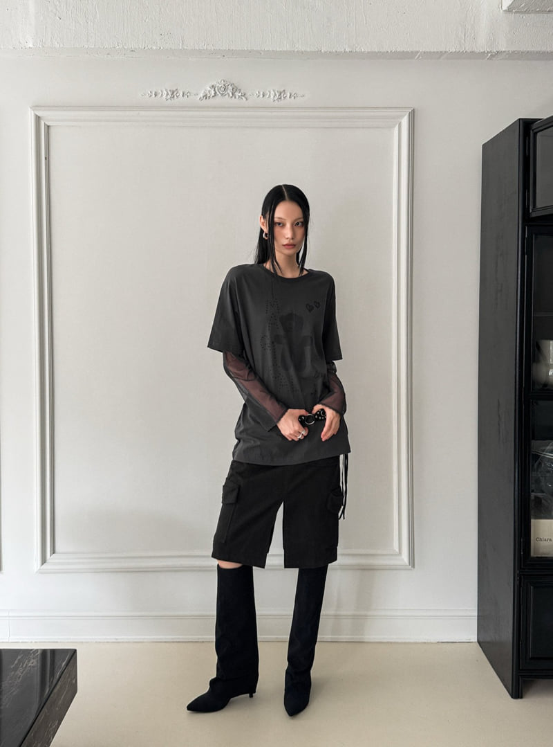 Foundation - Korean Women Fashion - #momslook - Brick Cargo Skirt - 6