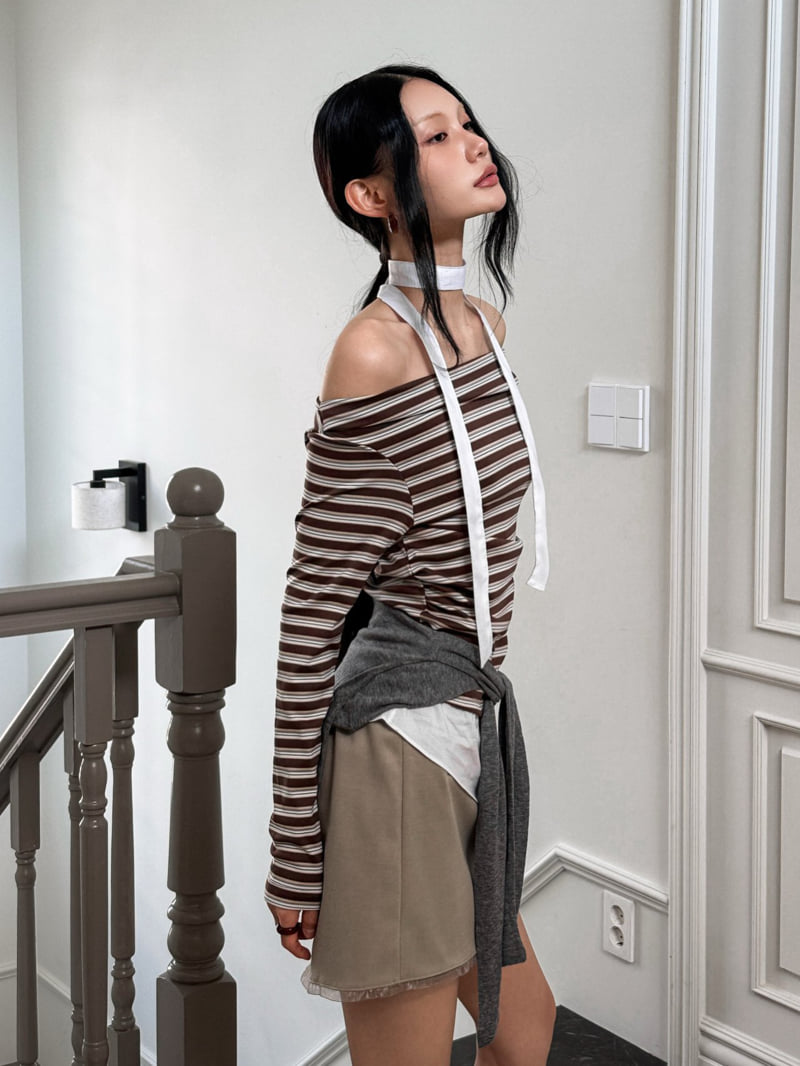 Foundation - Korean Women Fashion - #momslook - Willy Tie Tee - 8