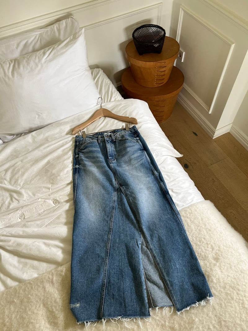 Foundation - Korean Women Fashion - #momslook - Rito Denim Skirt - 2