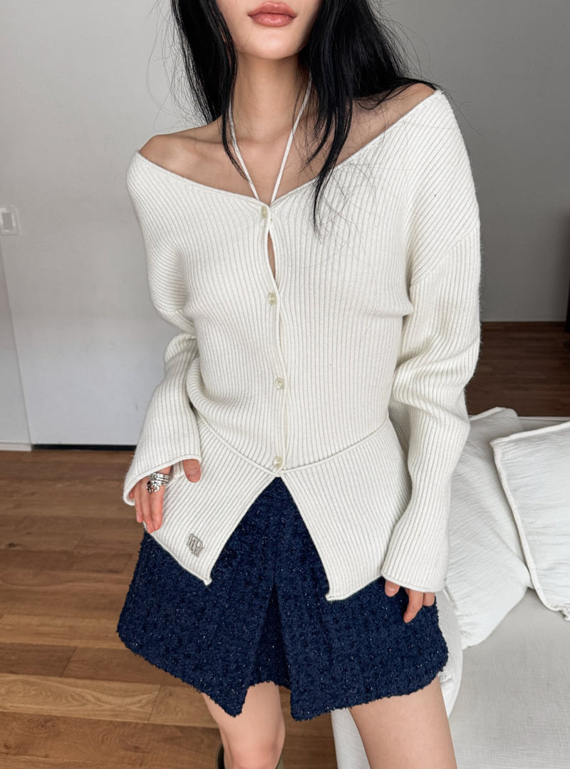 Foundation - Korean Women Fashion - #momslook - Karen V Neck Knit - 2