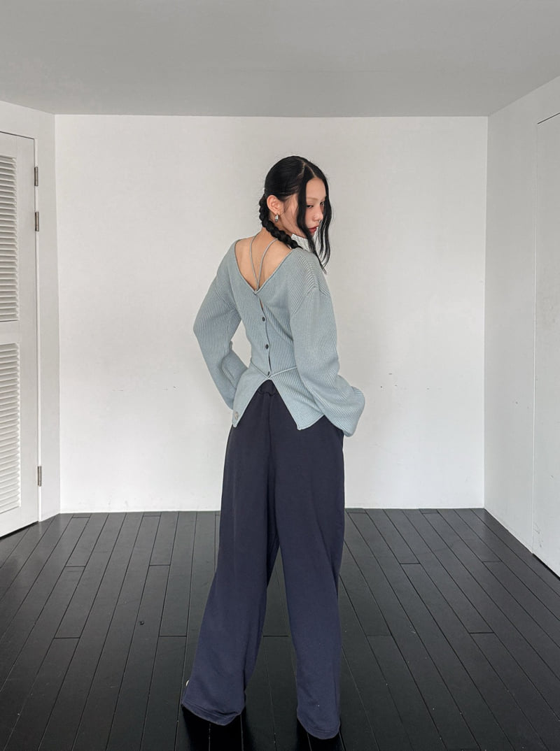 Foundation - Korean Women Fashion - #momslook - Karen V Neck Knit - 8
