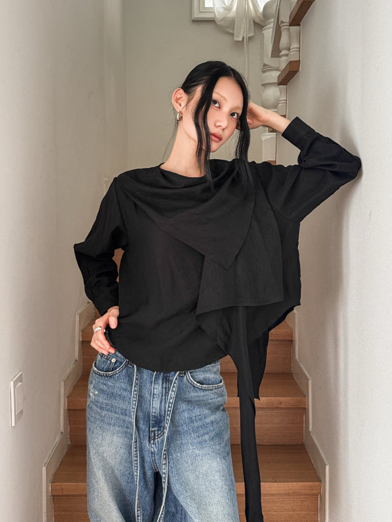 Foundation - Korean Women Fashion - #momslook - Scarf Blouse - 5