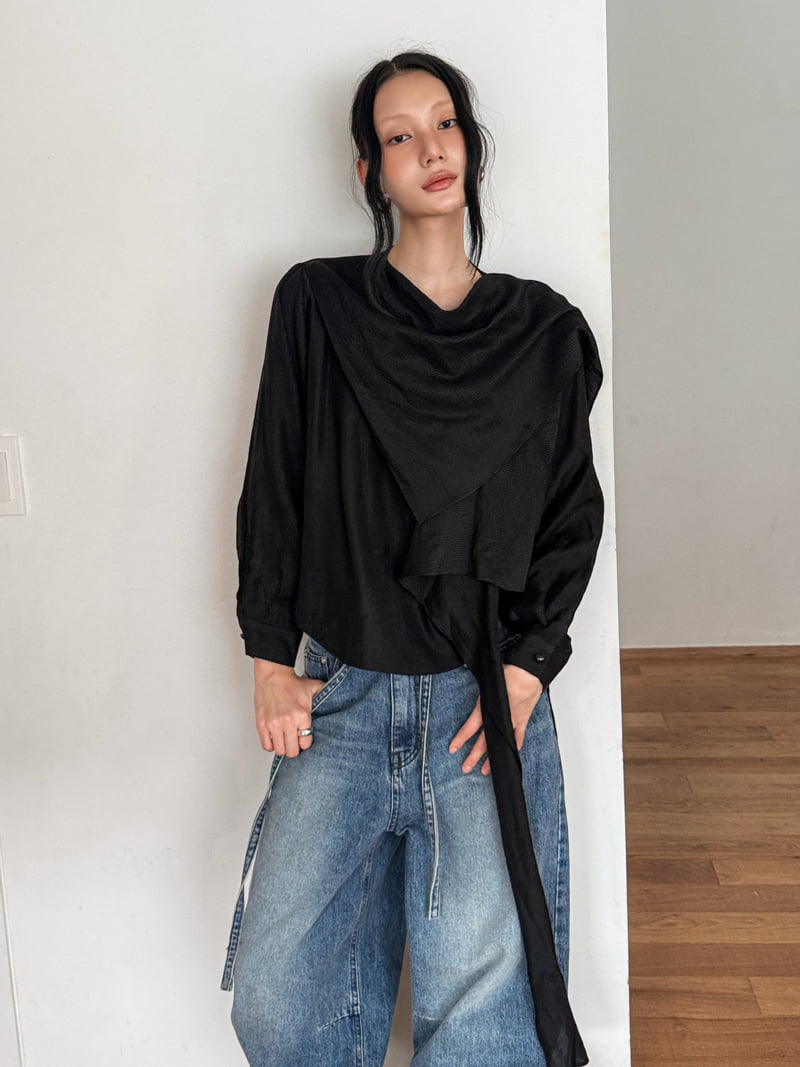 Foundation - Korean Women Fashion - #momslook - Scarf Blouse - 7