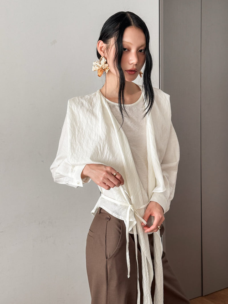 Foundation - Korean Women Fashion - #momslook - Scarf Blouse - 9