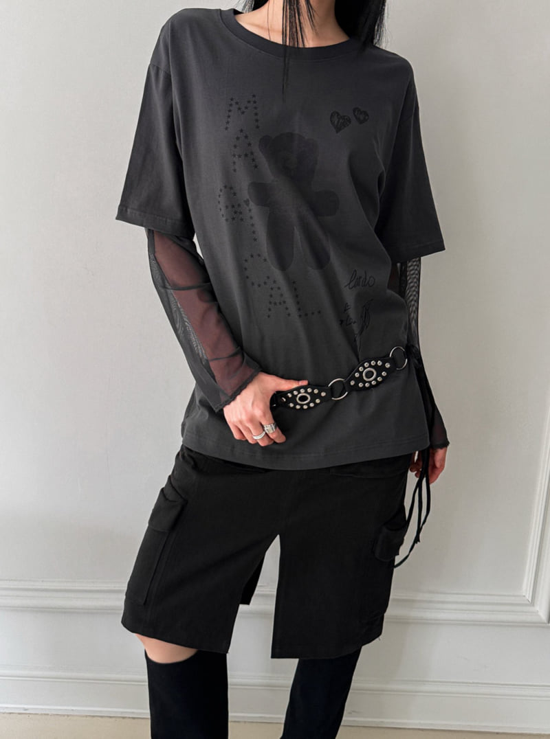 Foundation - Korean Women Fashion - #momslook - Teddy Double Layer Tee - 10